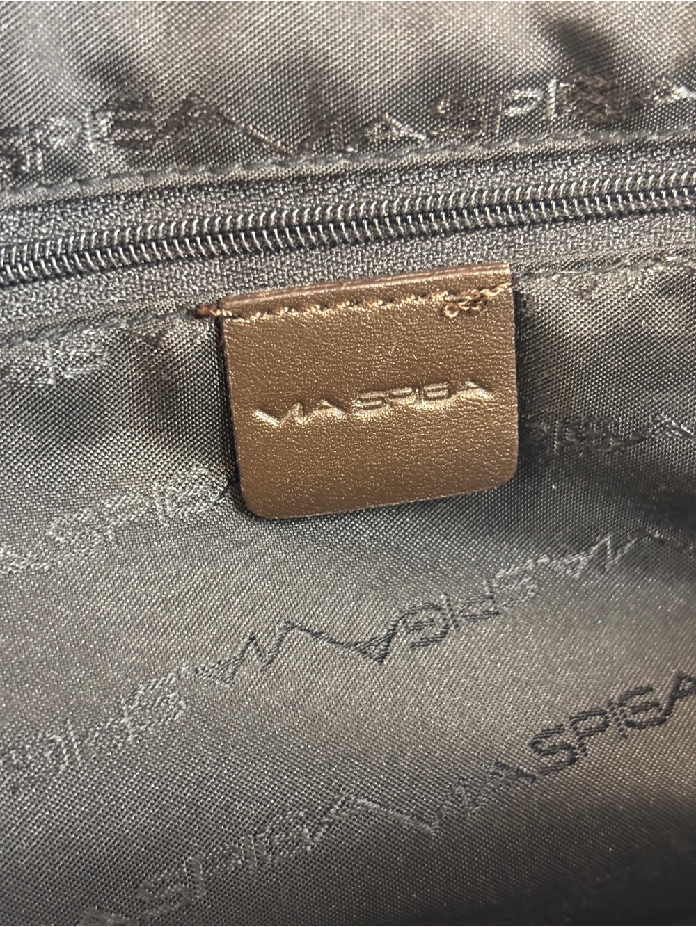 Y2K Vintage Via Spiga Chocolate Brown Leather Ruched Shoulder Bag - Picture 11 of 11